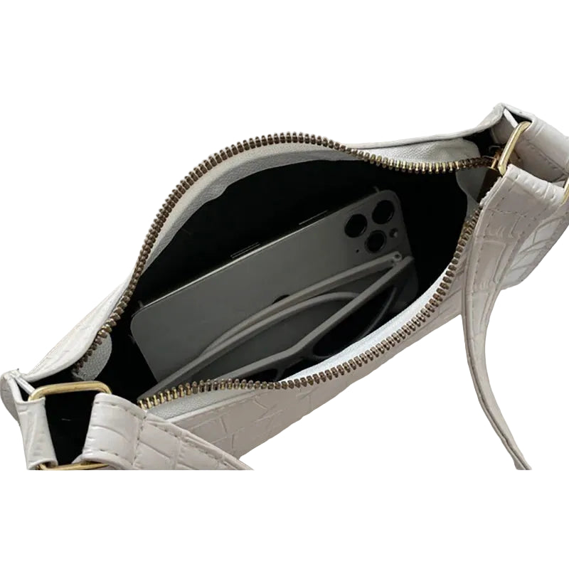 Alligator Pattern Shoulder Bag