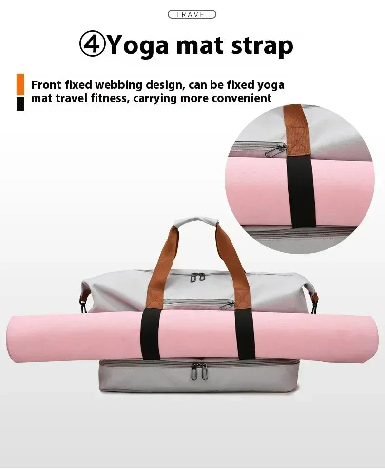 Large-capacity travel and gym bag