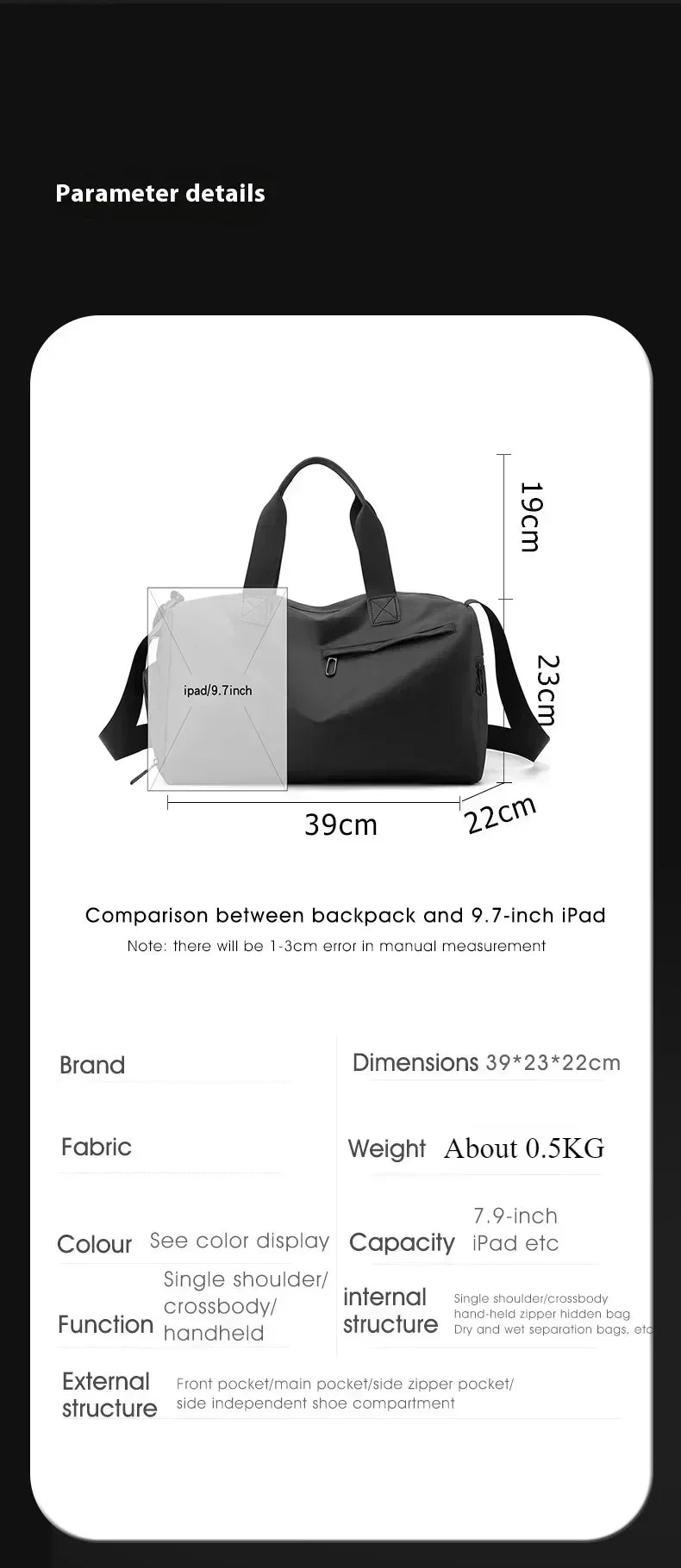 Travel Duffle Bag
