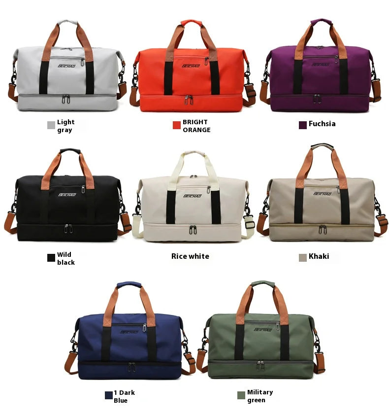 Large-capacity travel and gym bag
