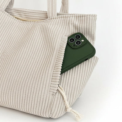 Soft Corduroy Tote