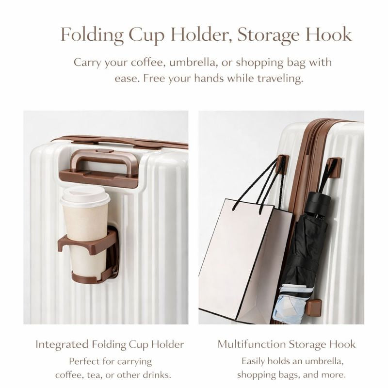 Expandable Anti-Scratch Smart Suitcase