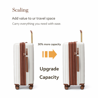 Expandable Anti-Scratch Smart Suitcase
