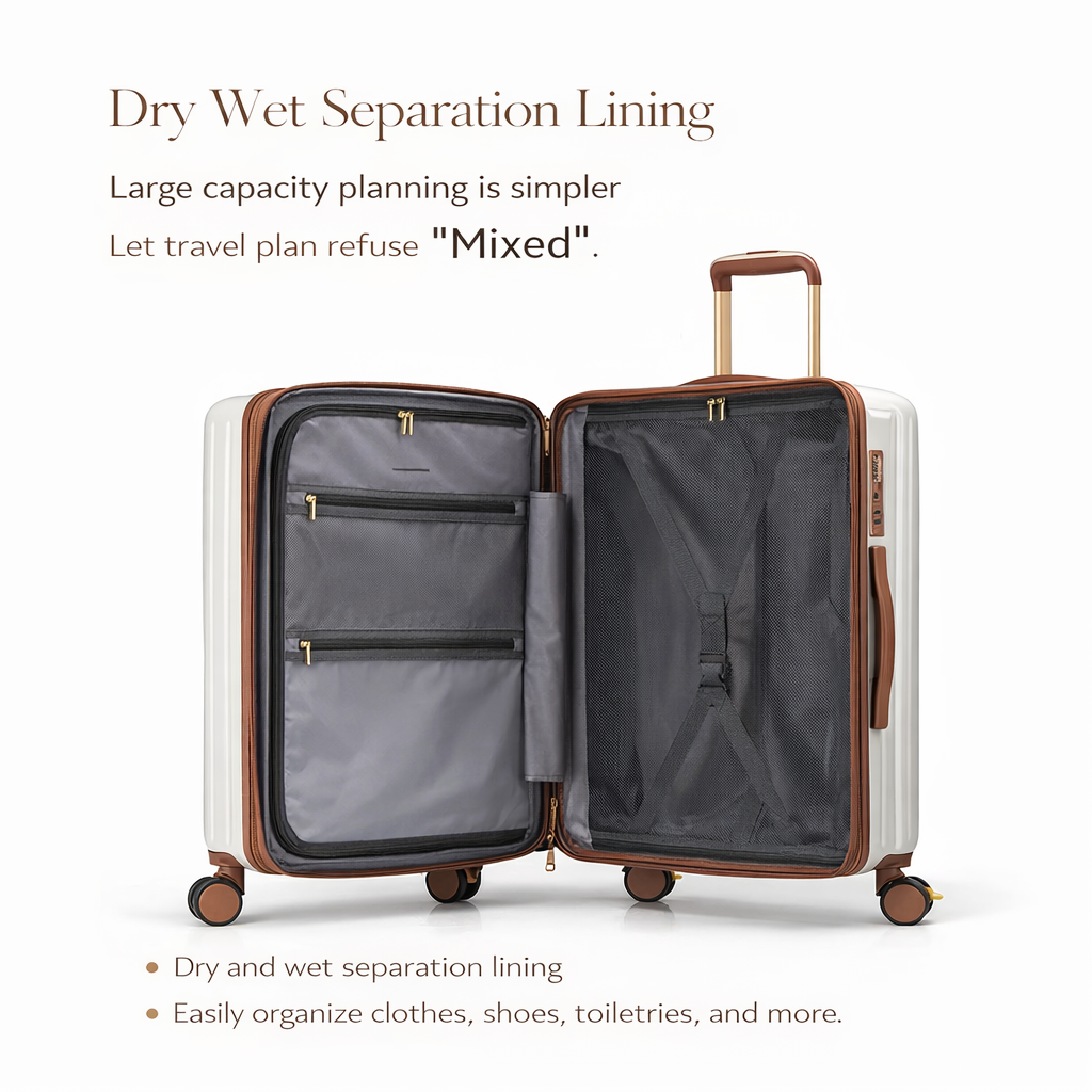 Expandable Anti-Scratch Smart Suitcase