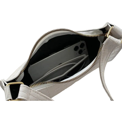 Alligator Pattern Shoulder Bag