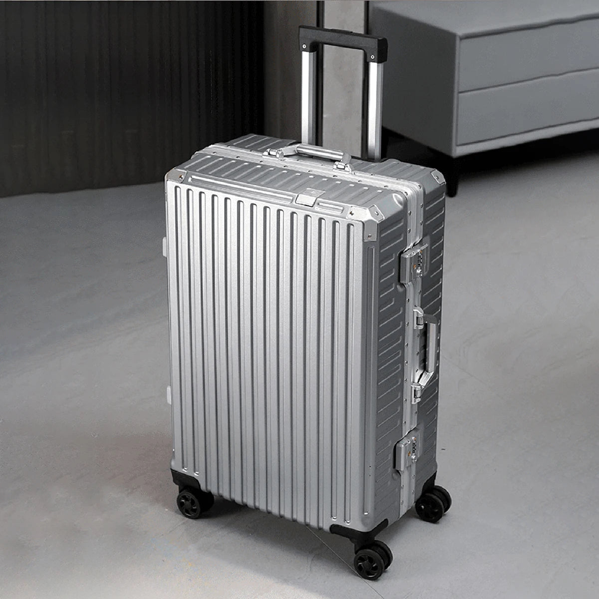 Premium Aluminum Rolling Suitcase