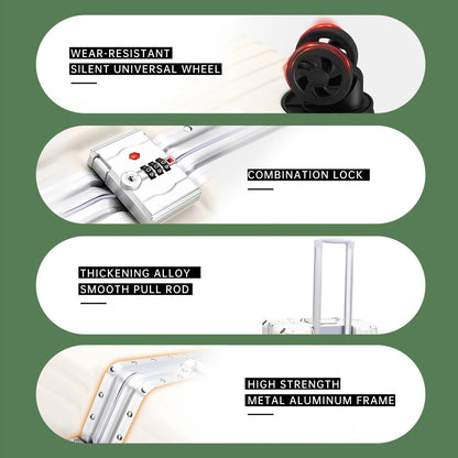 Premium Aluminum Rolling Suitcase