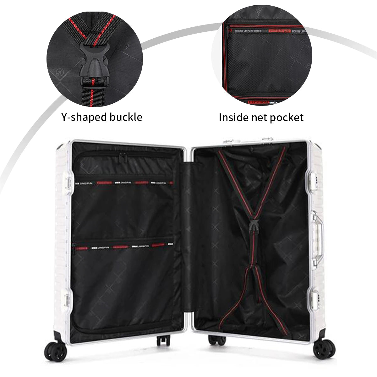 Premium Aluminum Rolling Suitcase