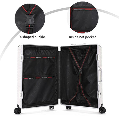 Premium Aluminum Rolling Suitcase