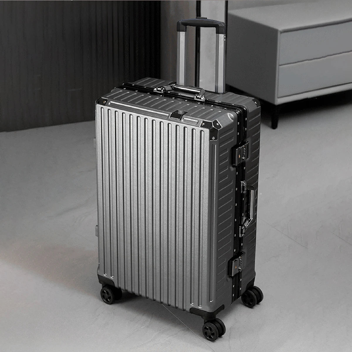Premium Aluminum Rolling Suitcase