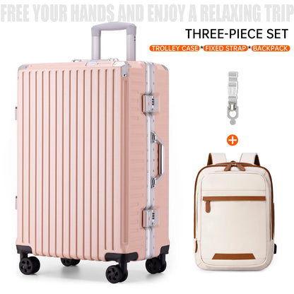 Premium Aluminum Rolling Suitcase