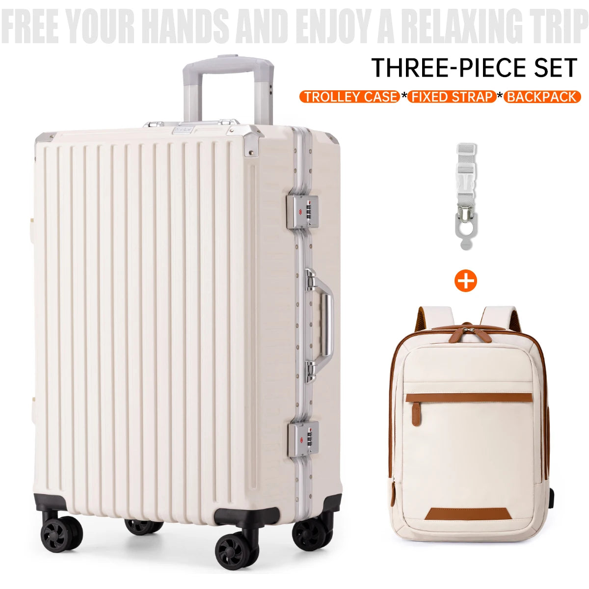 Premium Aluminum Rolling Suitcase