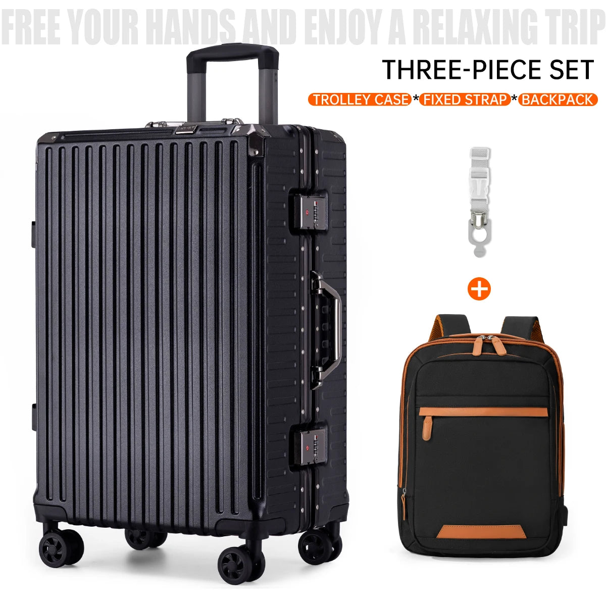 Premium Aluminum Rolling Suitcase