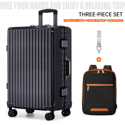 Premium Aluminum Rolling Suitcase