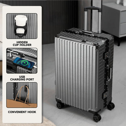 Premium Aluminum Rolling Suitcase