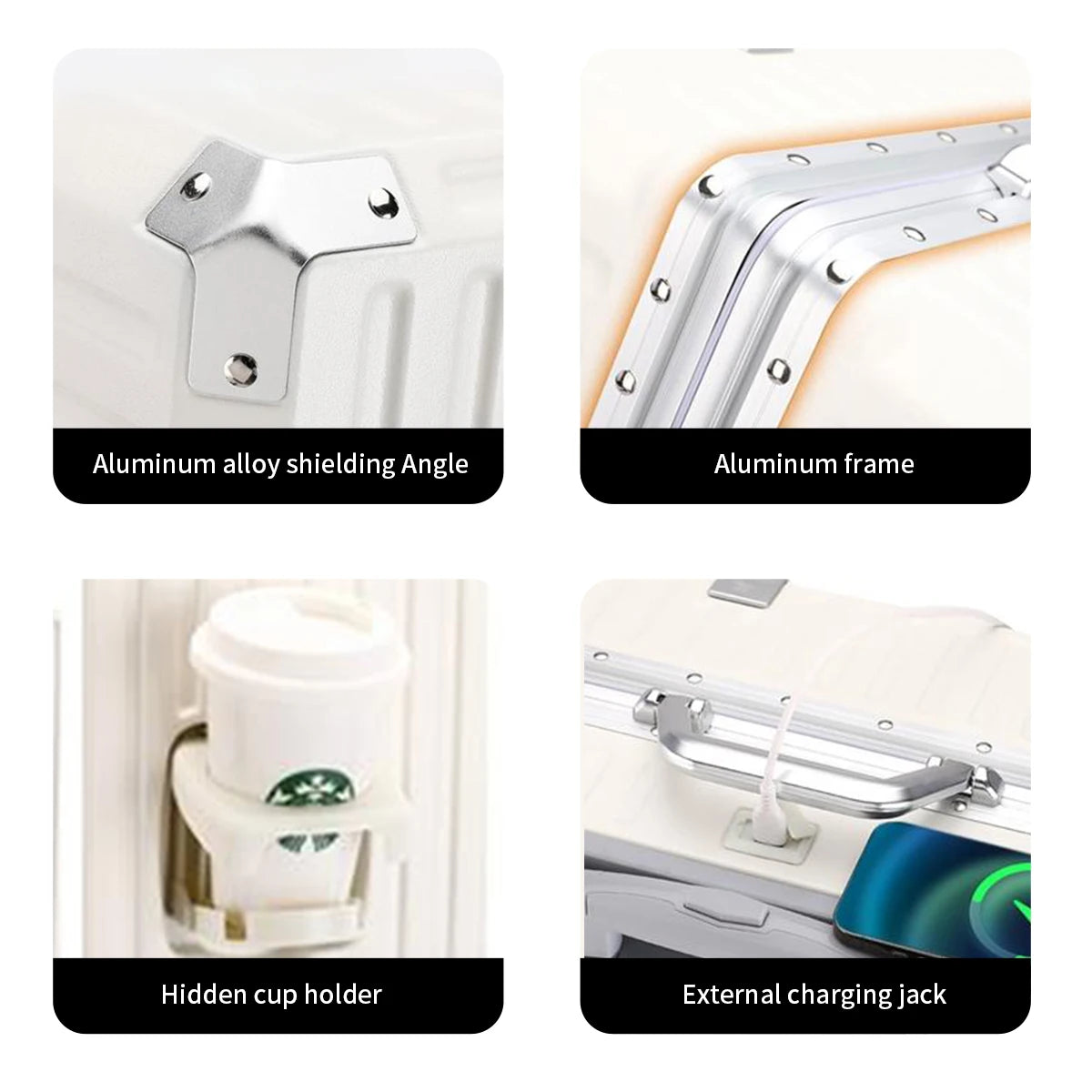 Premium Aluminum Rolling Suitcase