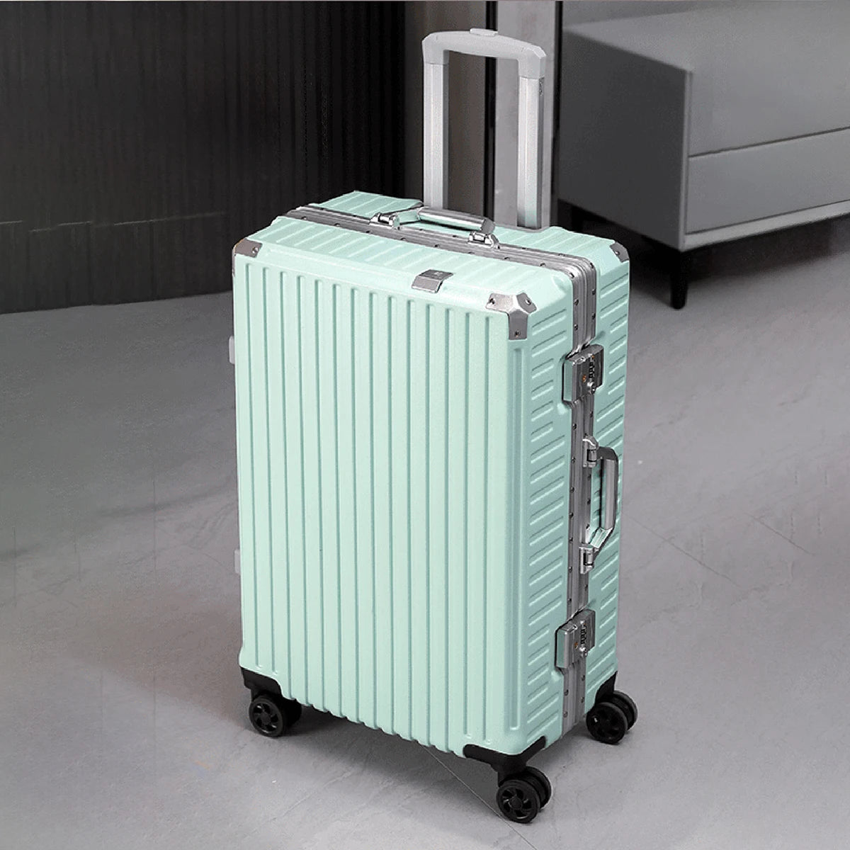 Premium Aluminum Rolling Suitcase