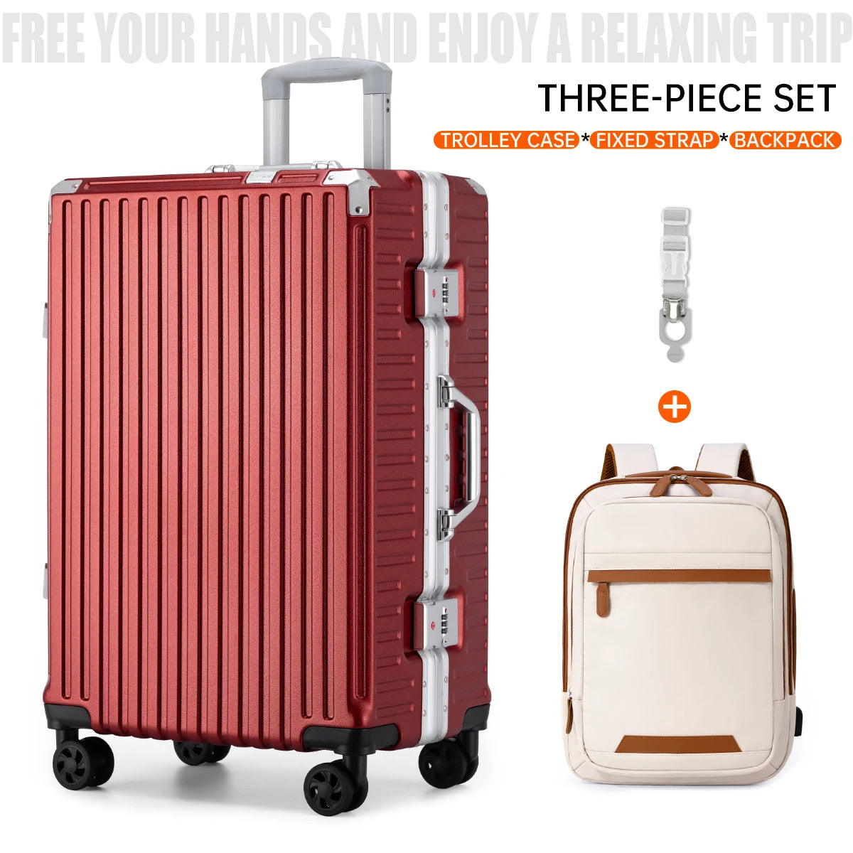 Premium Aluminum Rolling Suitcase