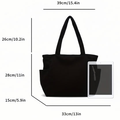 Soft Corduroy Tote