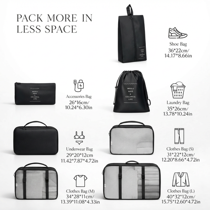 SmartPack 7-Piece Travel Organizer