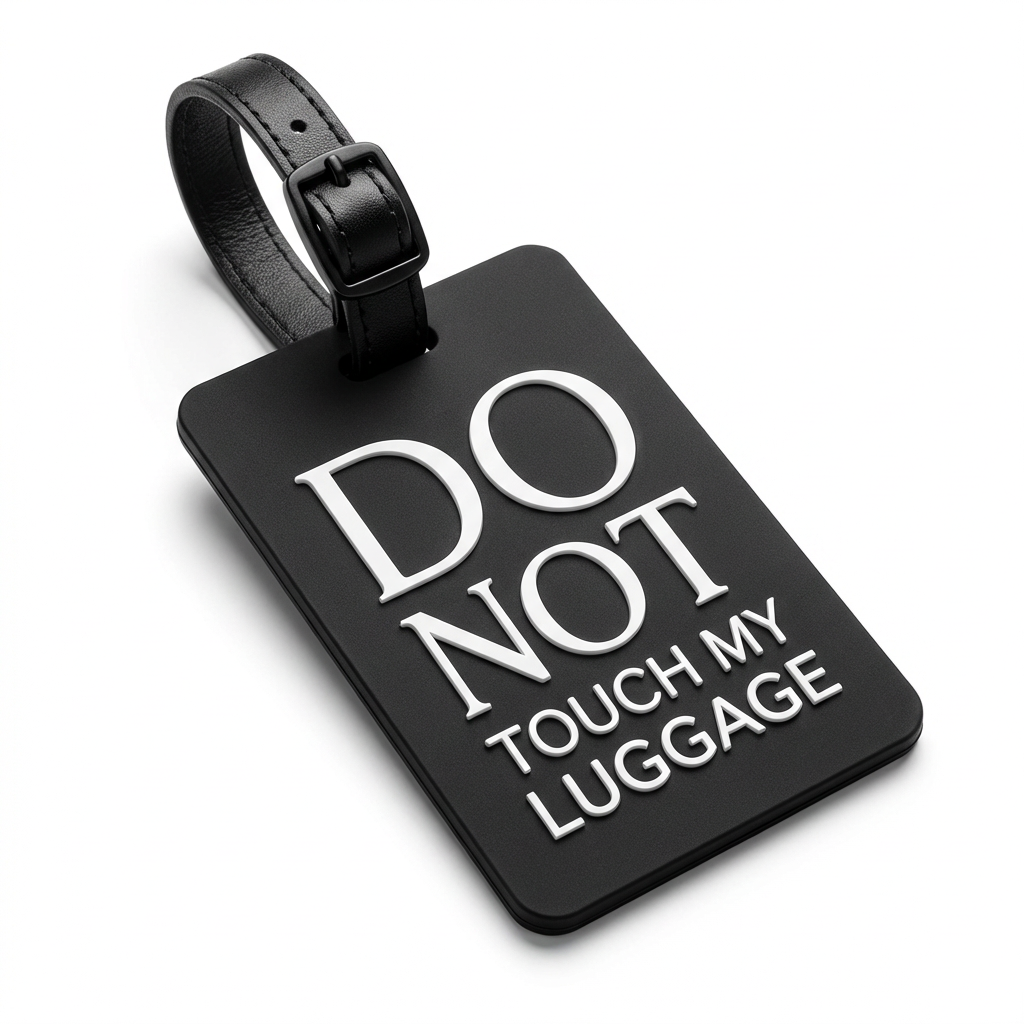 Don’t Touch My Bag” Luggage Tag – High-Quality Travel ID Accessory